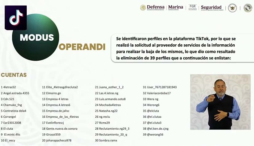 TikTok reclutamiento